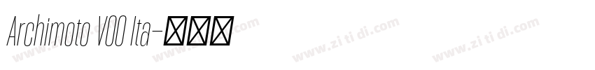 Archimoto V00 Ita字体转换